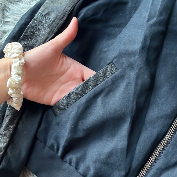 Stella and Jamie Jacket Sheer Cut Out Genuine Leather - Picture 8 of 9